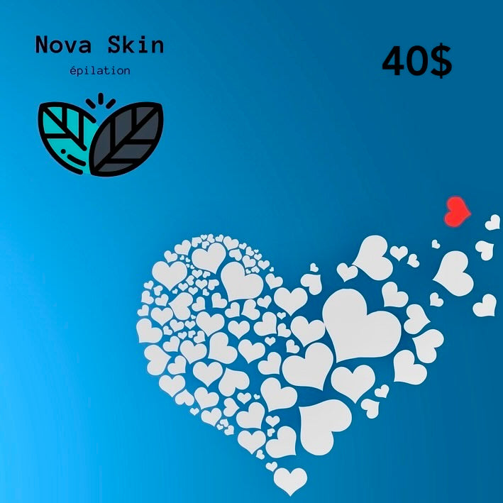 Carte-cadeau "Love" Nova Skin 40$
